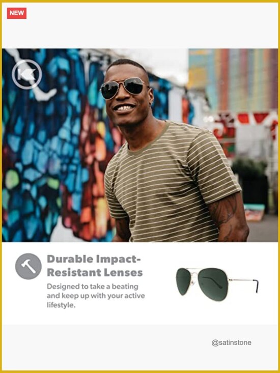 Polarized Aviator Sunglasses with Stainless Steel Frame and UV400 Protection main image 7